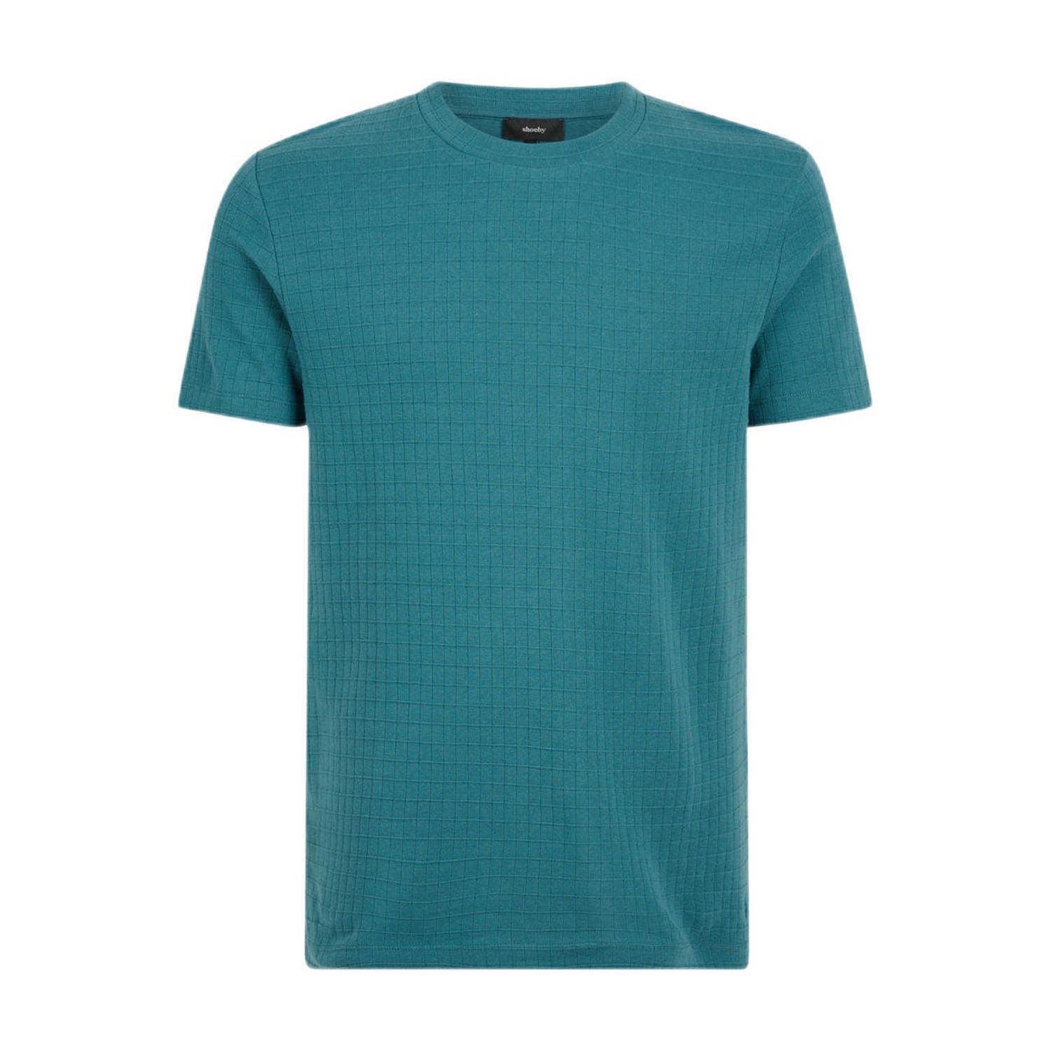 Shoeby T-shirt met all over print en textuur turquoise