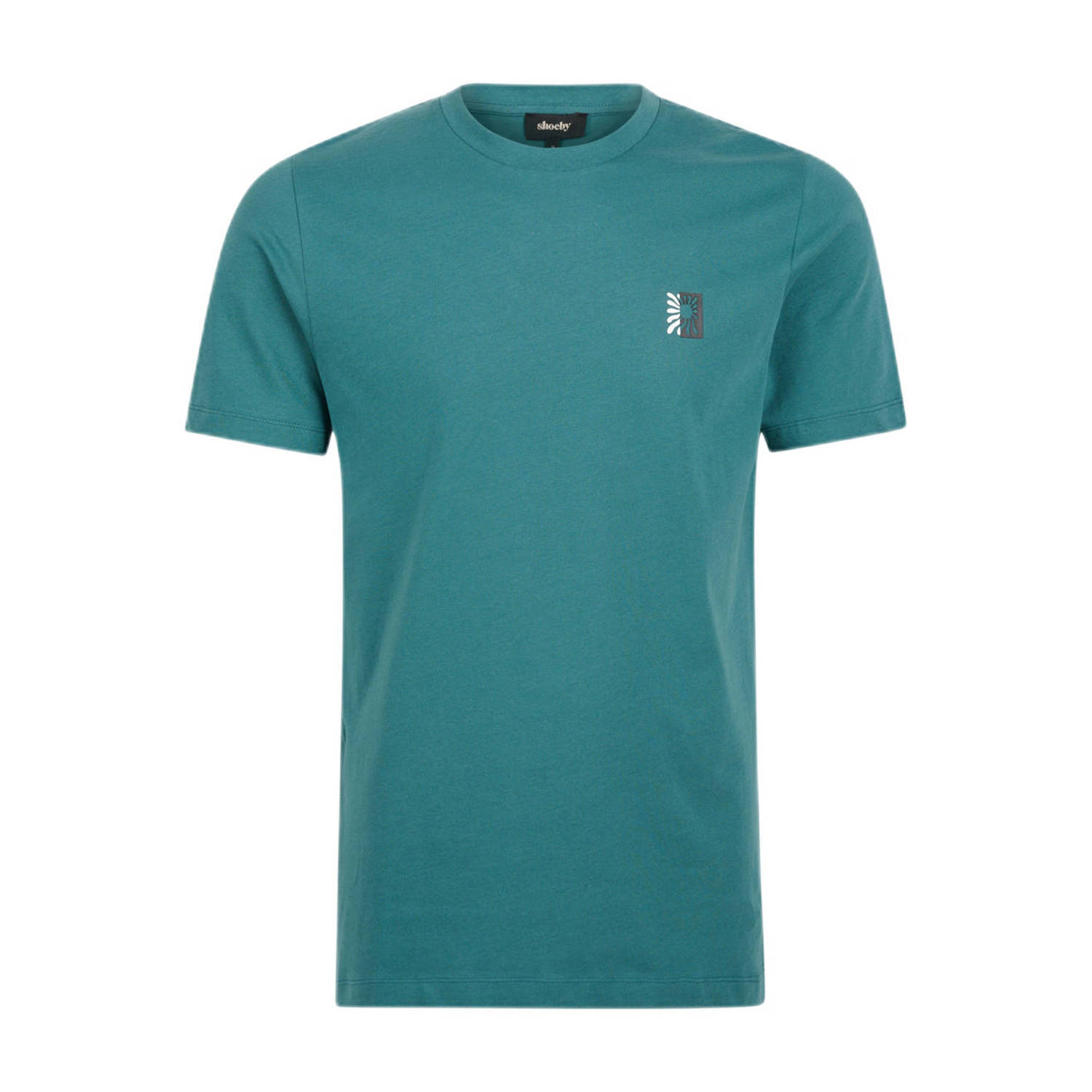 Shoeby T-shirt \\ met printopdruk turquoise