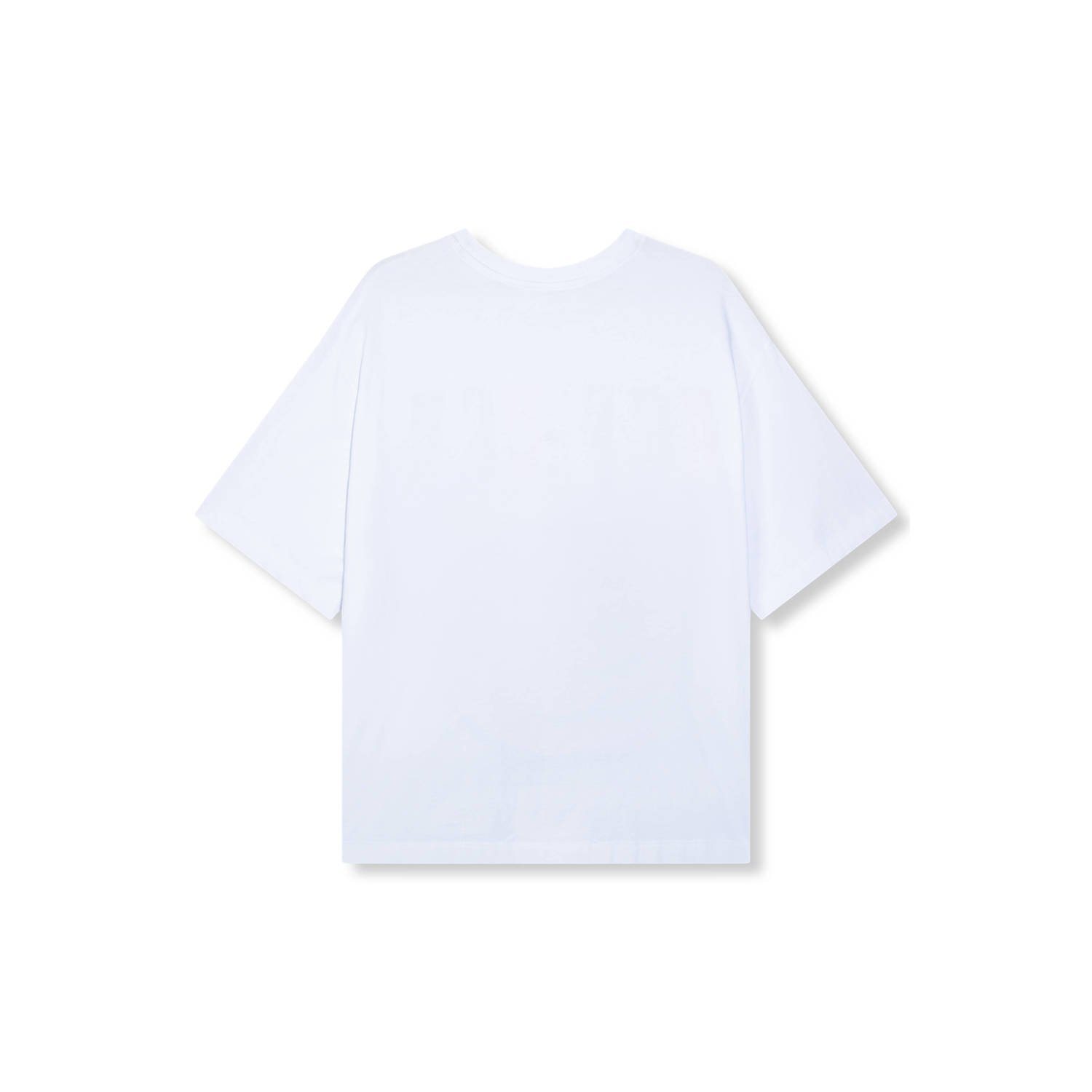 Refined Department T-shirt Maggy met printopdruk wit multi