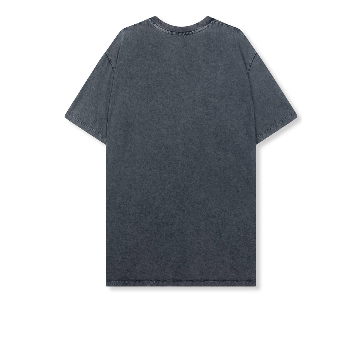Refined Department t-shirtjurk Bella met printopdruk en strass steentjes grijs