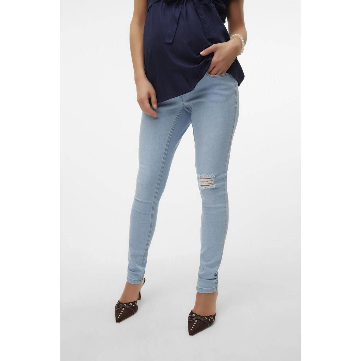 VERO MODA MATERNITY zwangerschaps skinny jeans VMMZIV medium blue Dames Denim XXL