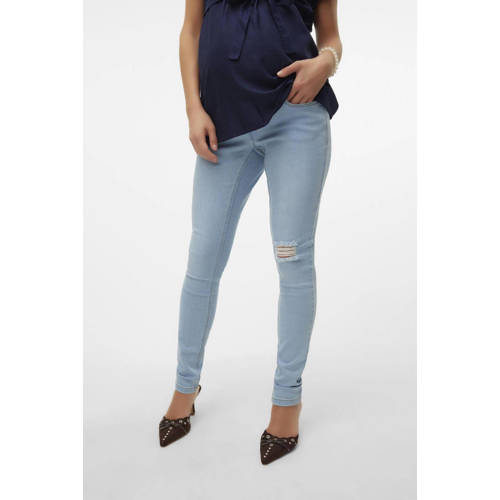 VERO MODA MATERNITY zwangerschaps skinny jeans VMMZIV medium blue afbeelding