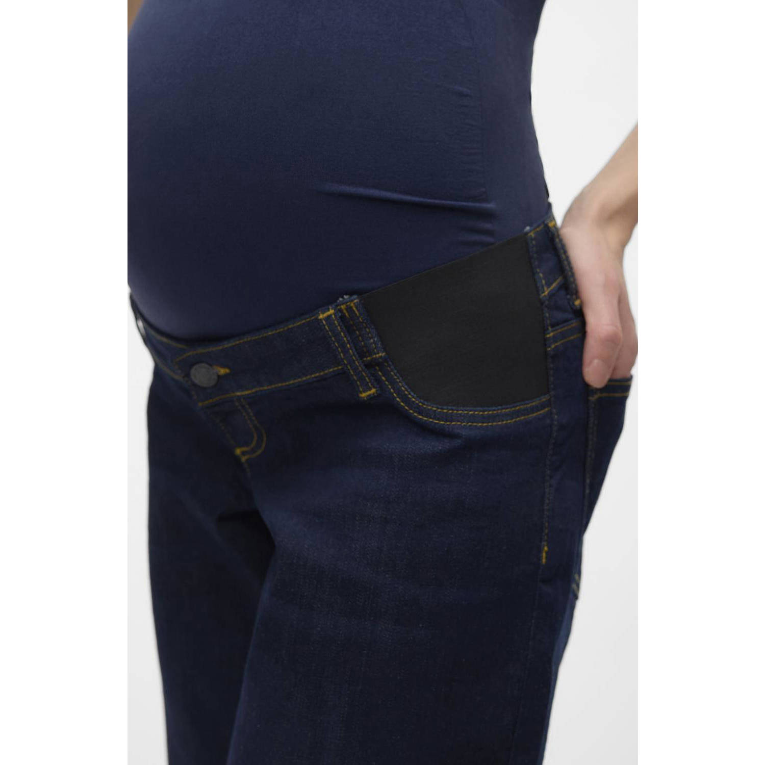 VERO MODA MATERNITY low waist zwangerschaps loose jeans VMMZOA medium blue denim