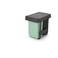 Brabantia Brabantia Sort&Go Inbouwemmer, 2x15 liter - Dark Grey