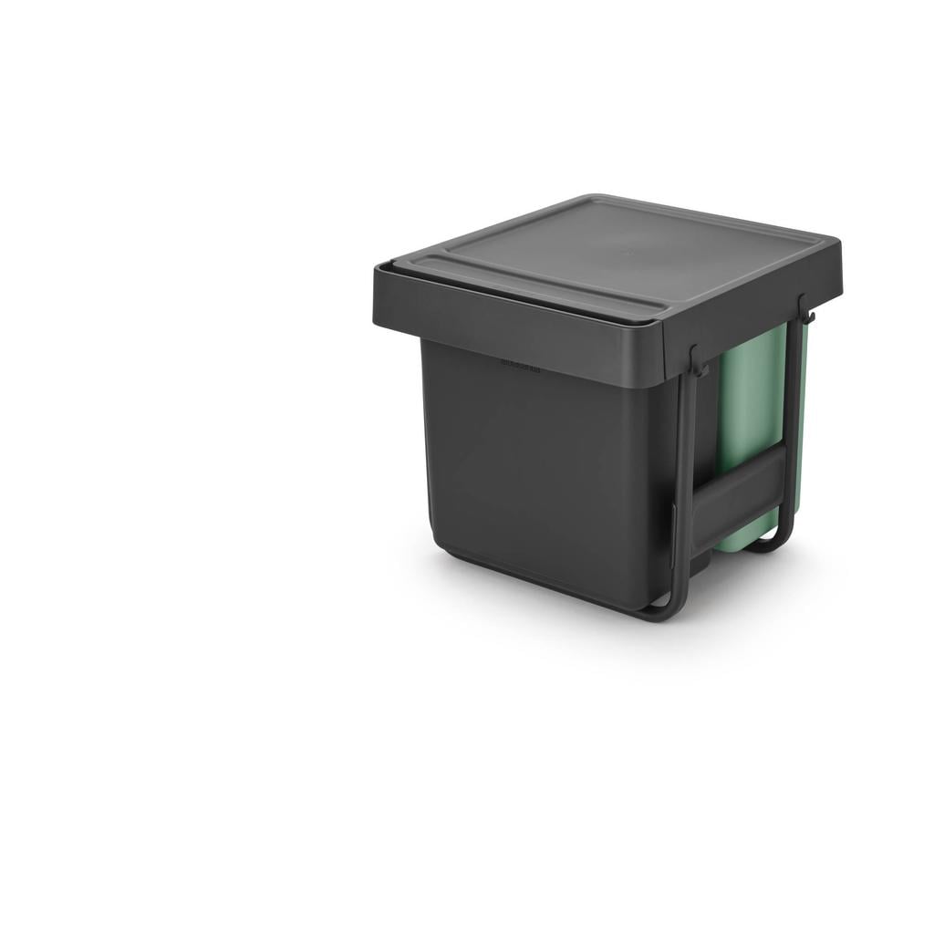 Brabantia Brabantia Sort&Go Inbouwemmer, 10+10+20 liter - Dark Grey