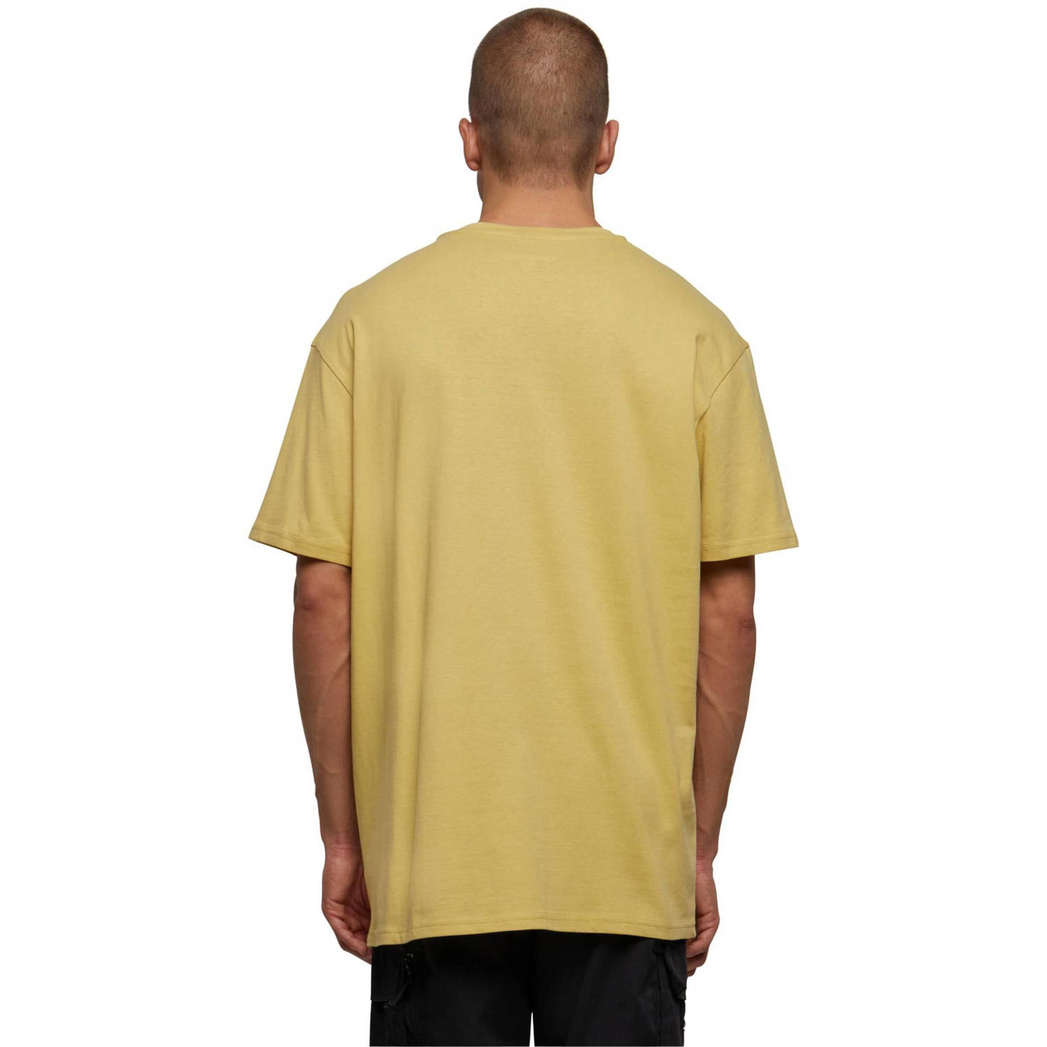 Mister Tee T-shirt met printopdruk geel