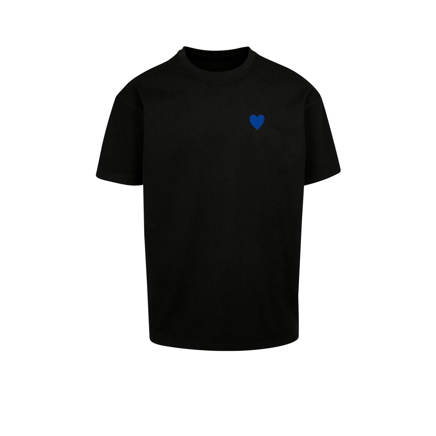 Mister Tee T-shirt met backprint zwart