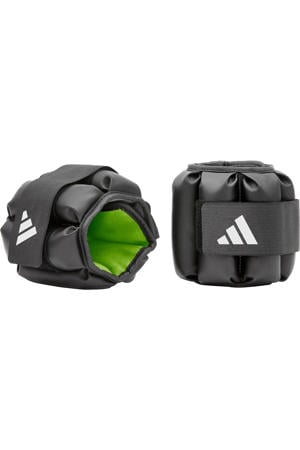 enkel- en polsgewichten 2 kg zwart/limegroen