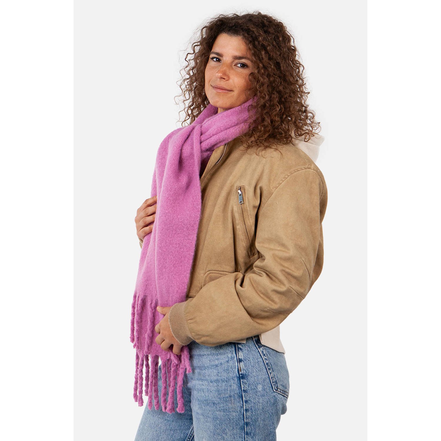 Barts sjaal Fyone roze