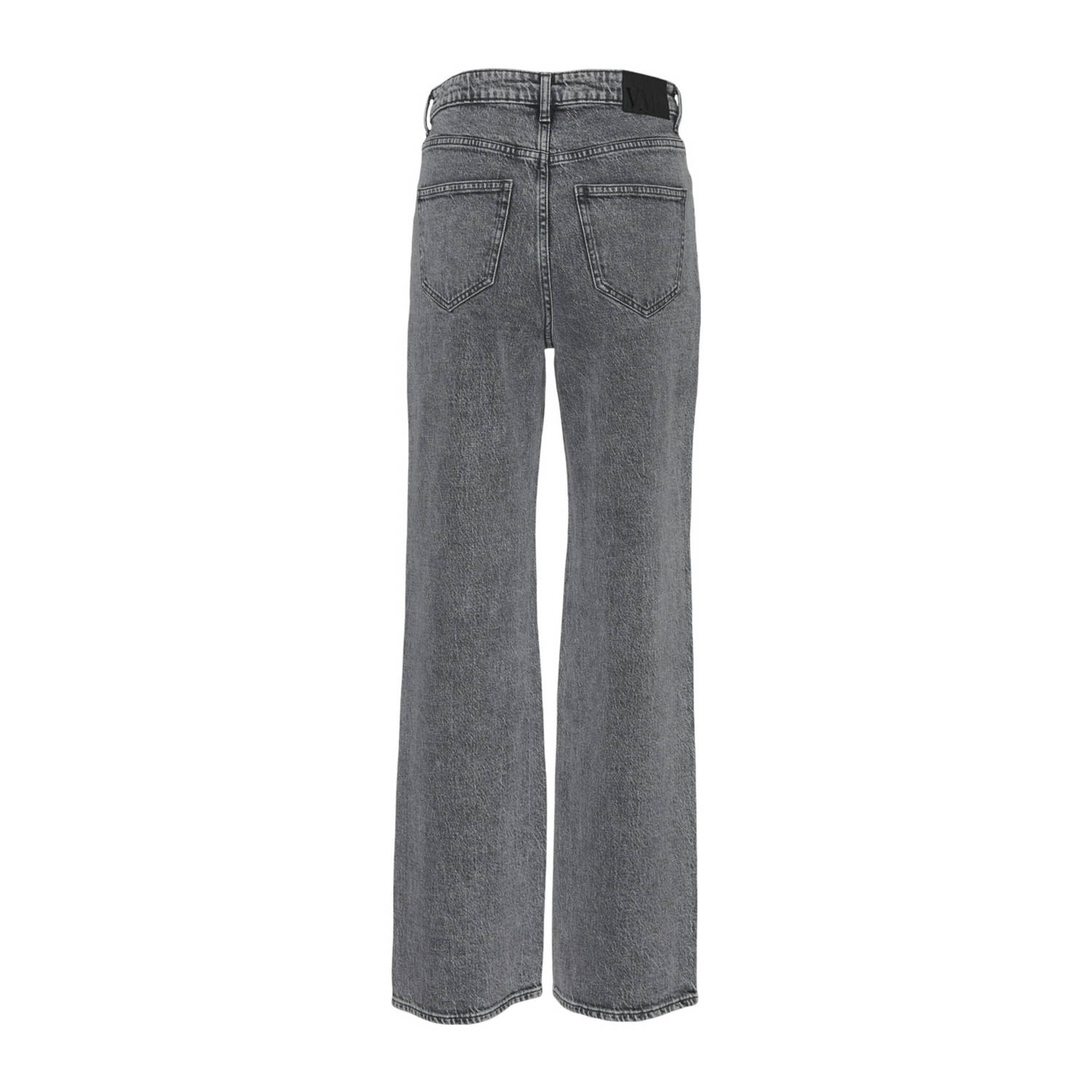 VERO MODA CURVE high waist wide leg jeans medium grey denim