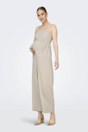 zwangerschapsjumpsuit OLMELISE beige