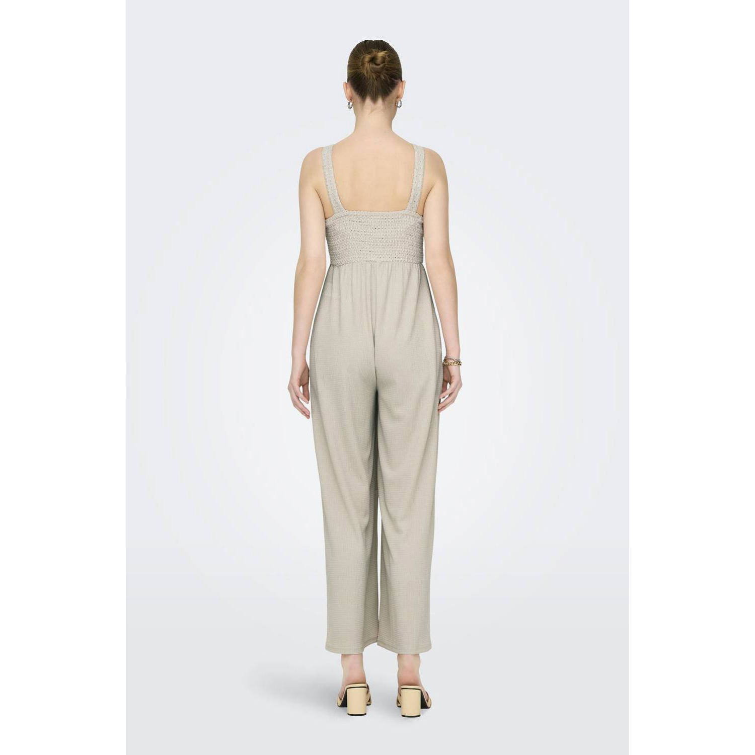 ONLY MATERNITY zwangerschapsjumpsuit OLMELISE beige