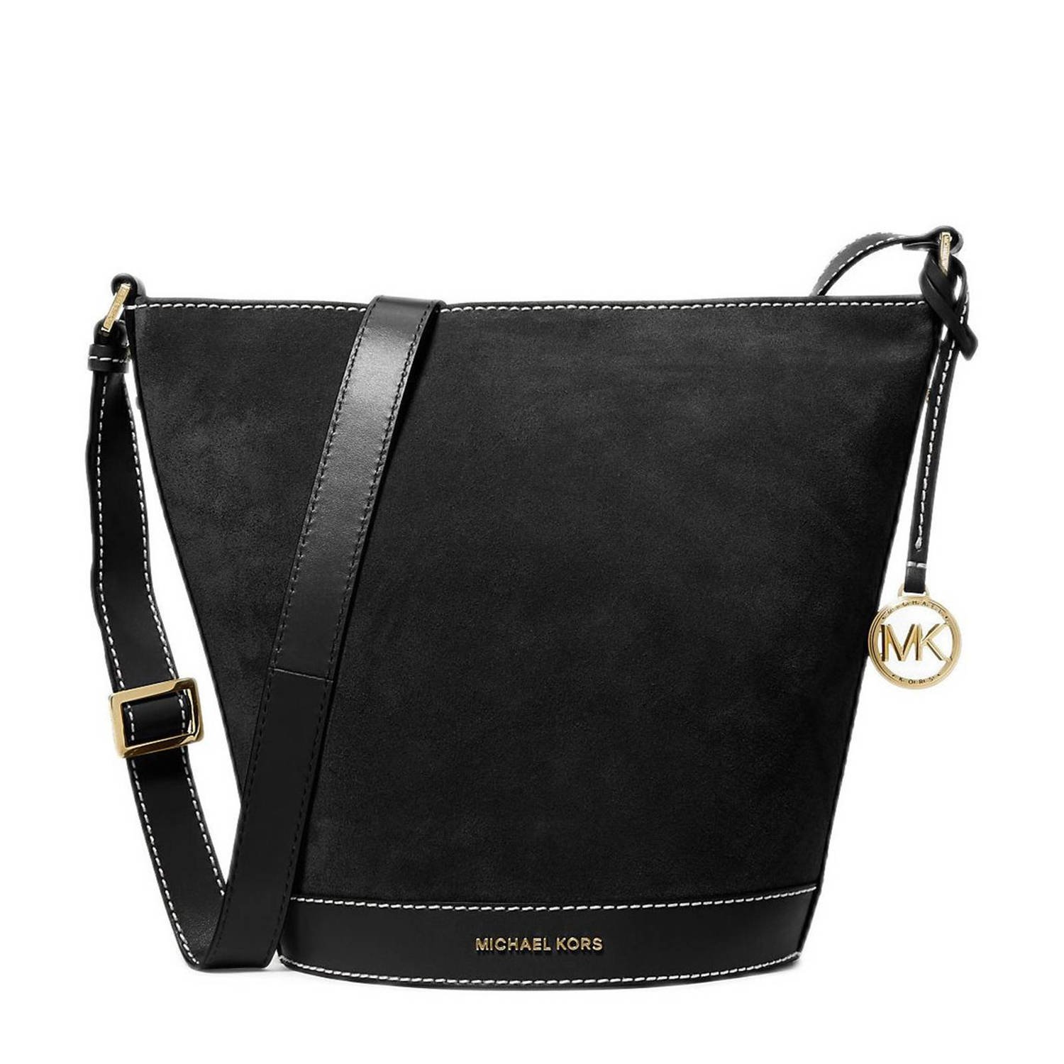 Michael Kors leren bucket bag Townsend zwart