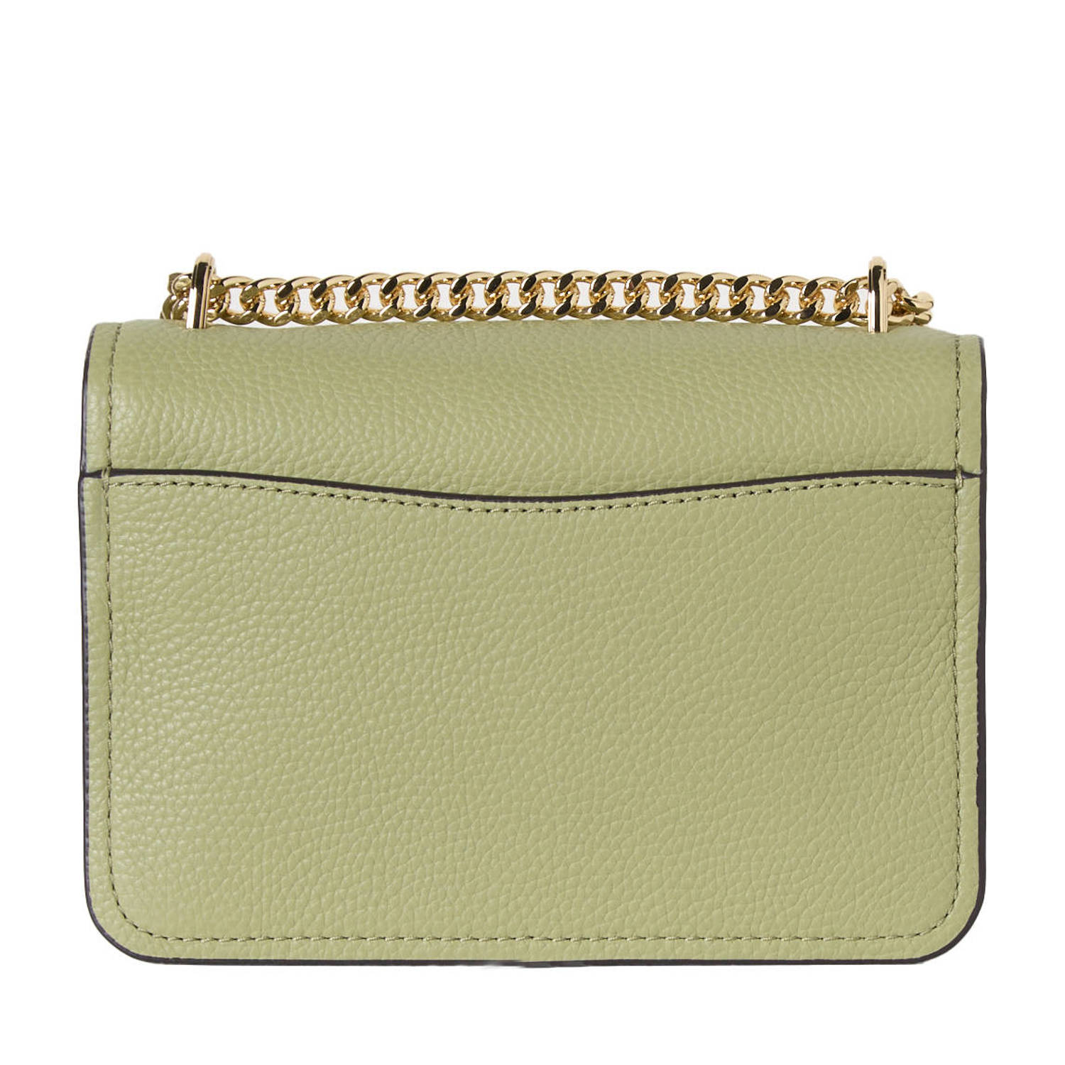 Michael Kors leren crossbody tas Claire Small olijfgroen