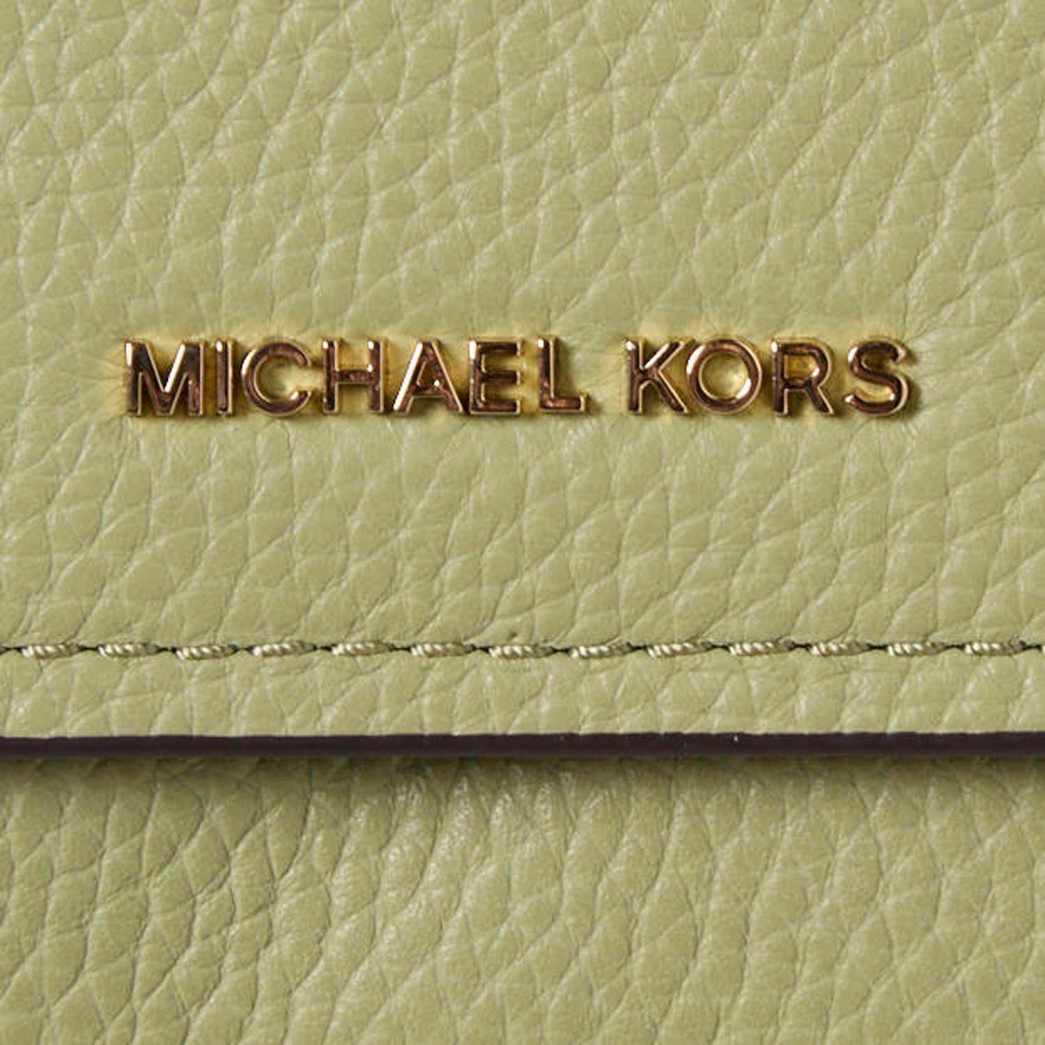 Michael Kors leren crossbody tas Claire Small olijfgroen