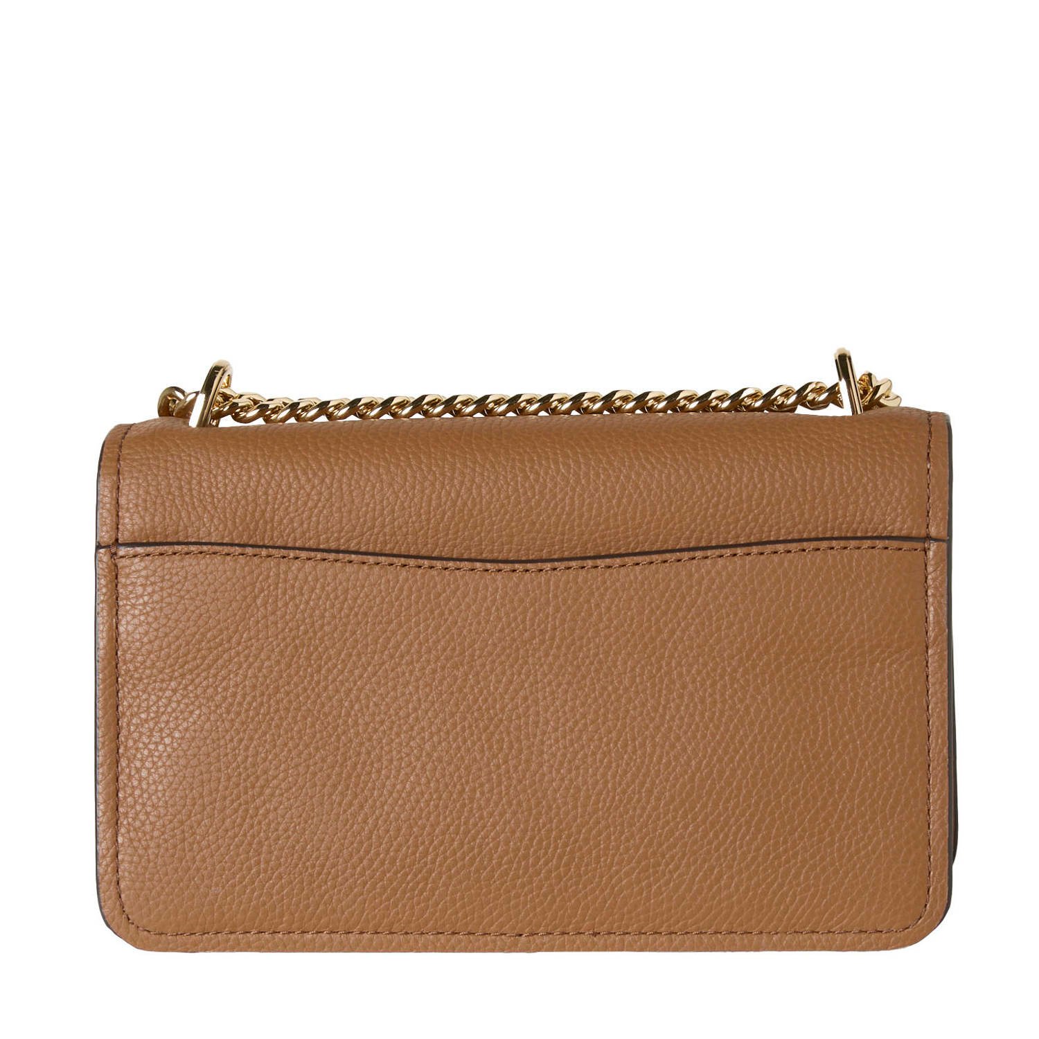 Michael Kors leren crossbody tas Claire Large cognac