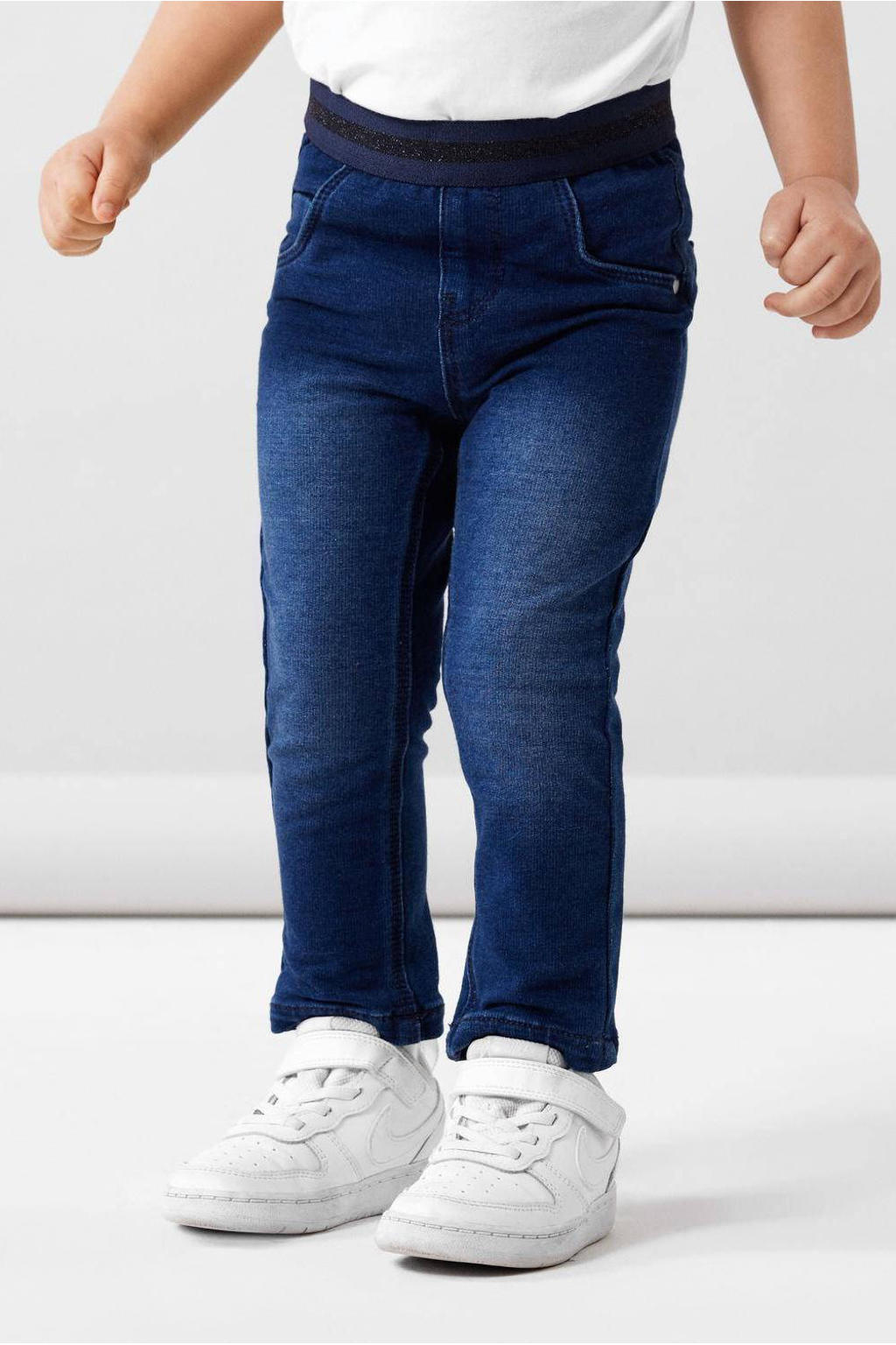 NAME IT MINI NMFSALLI slim fit jeans - donkerblauw