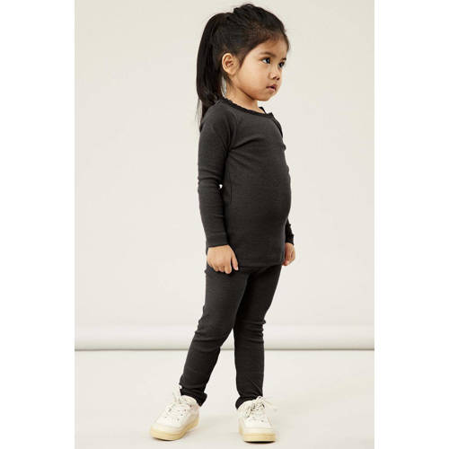 NAME IT MINI ribgebreide longsleeve NMFKAB zwart afbeelding