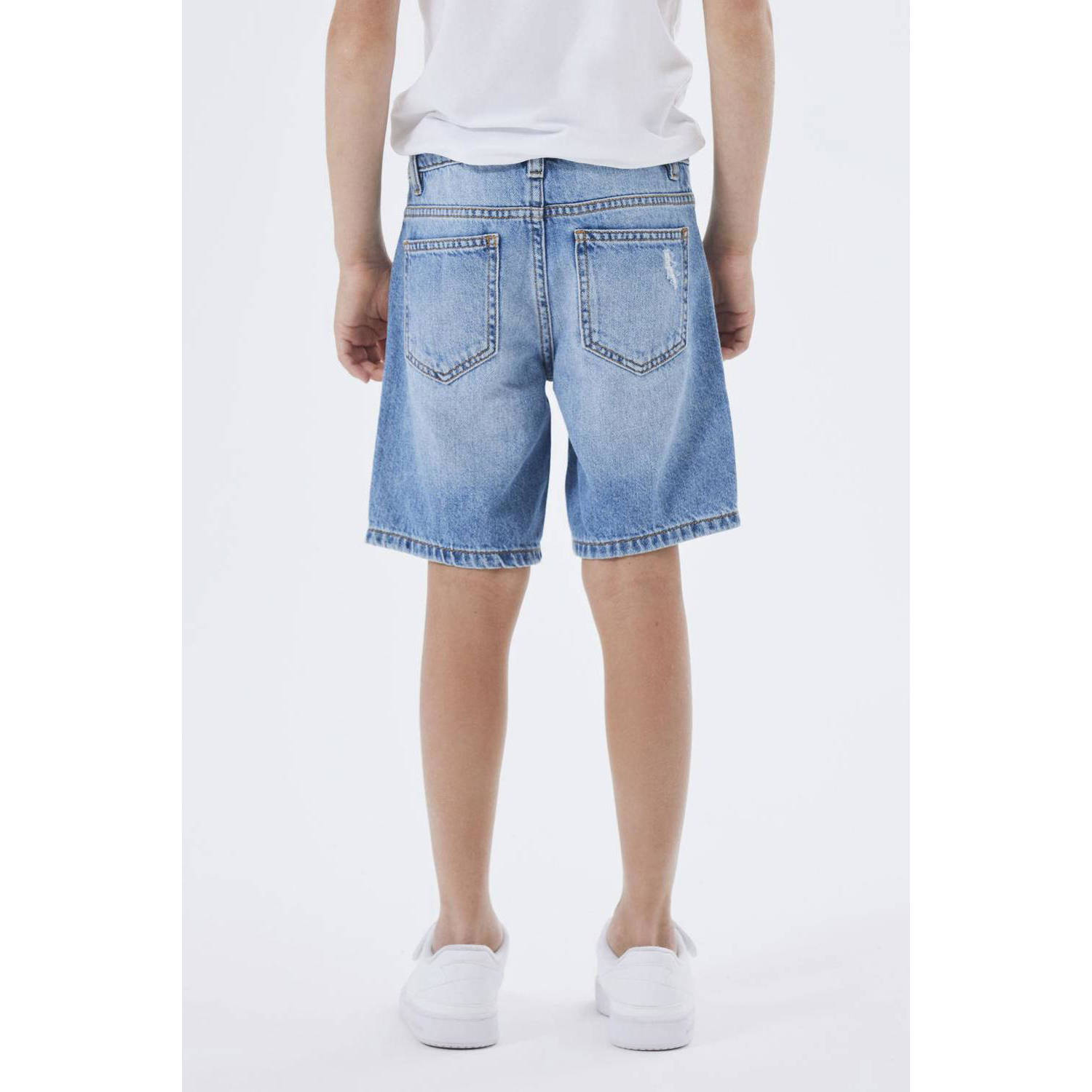 NAME IT KIDS loose fit denim short NKMSILAS medium blue denim