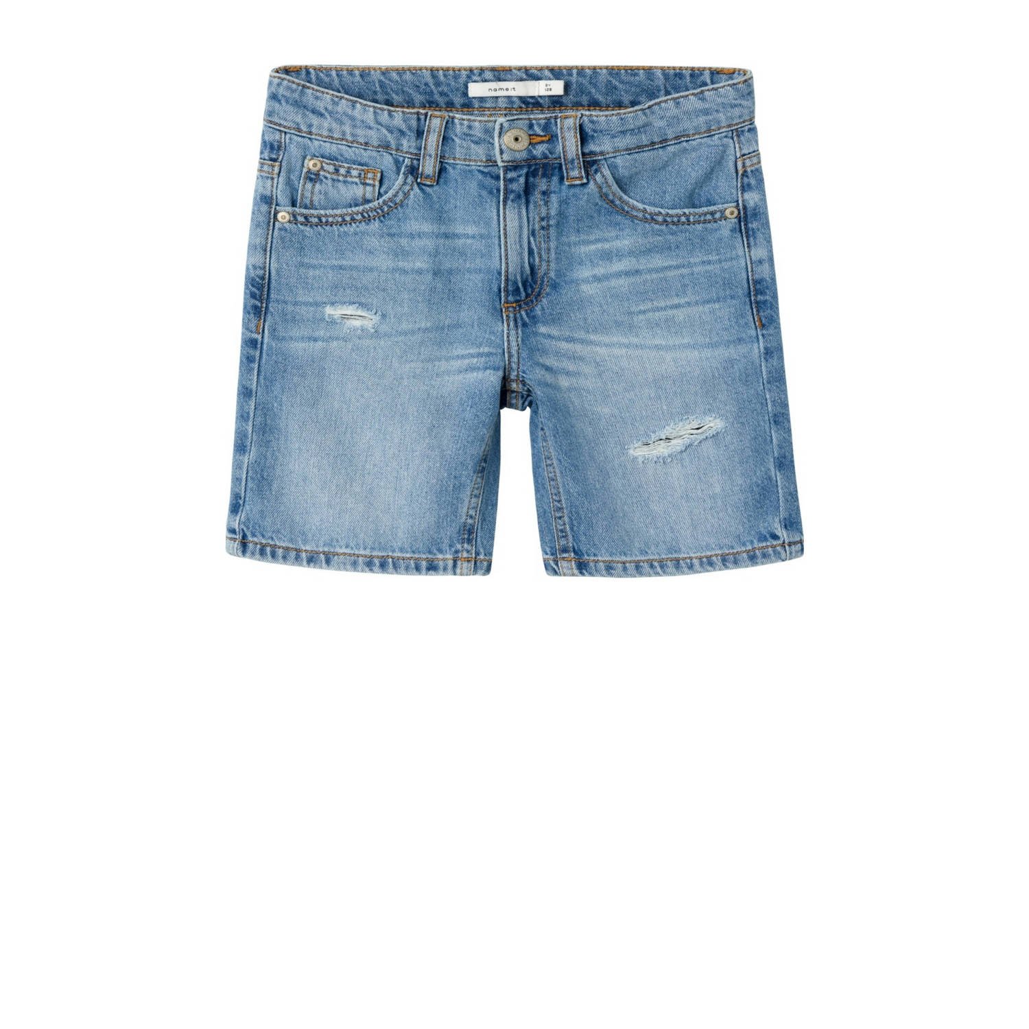 NAME IT KIDS loose fit denim short NKMSILAS medium blue denim