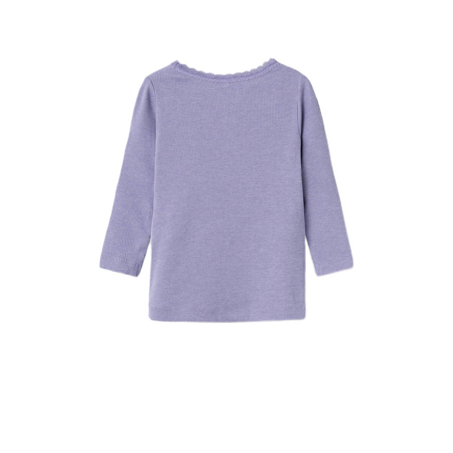 NAME IT MINI ribgebreide longsleeve NMFKAB lichtpaars