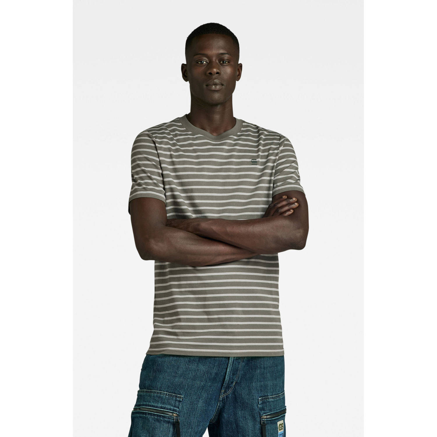 G-Star RAW gestreept slim fit T-shirt Stripe