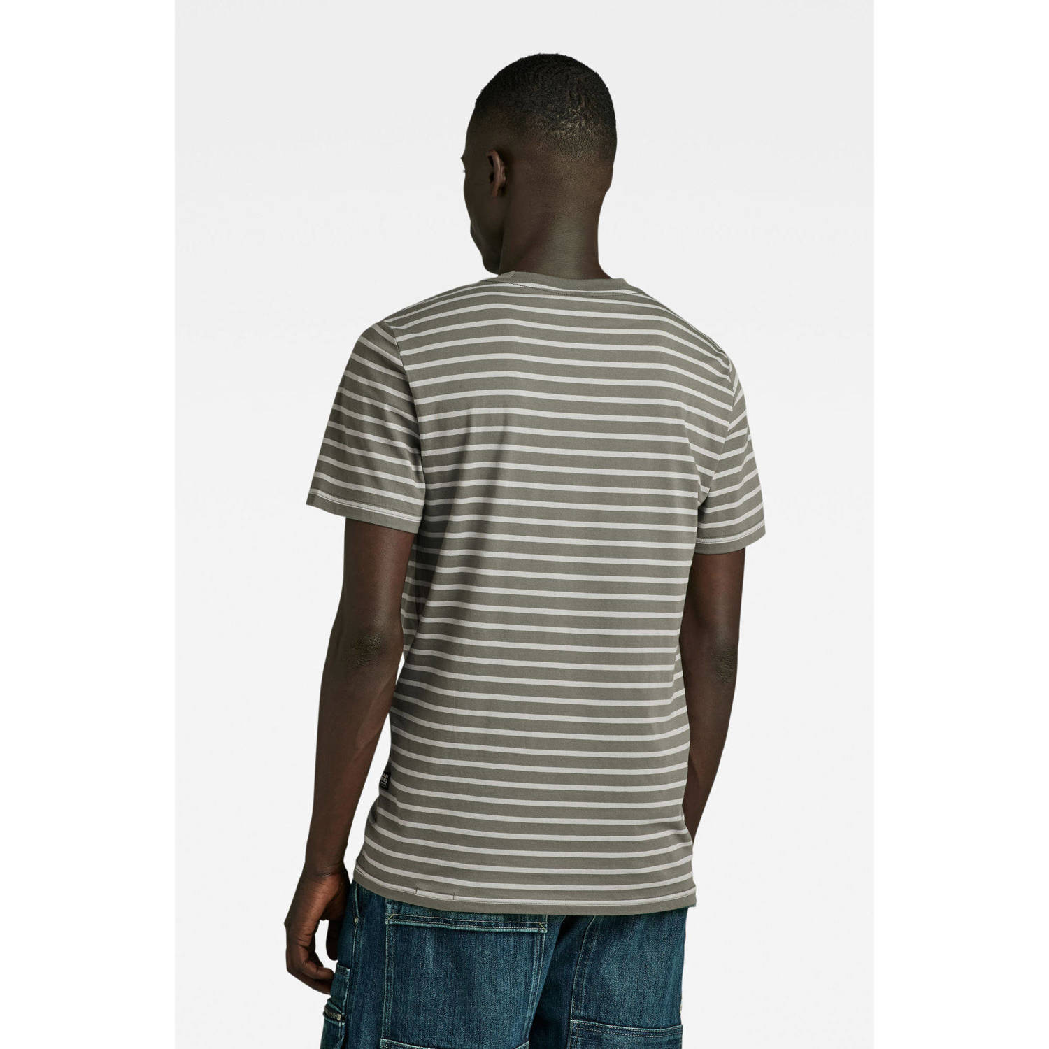 G-STAR gestreept slim fit T-shirt Stripe