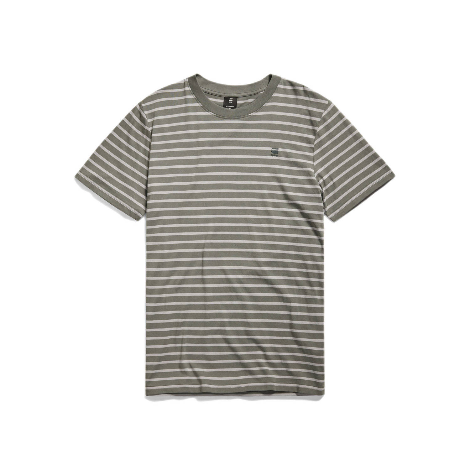 G-STAR RAW Heren Polo's & T-shirts Stripe Slim R T Grijs