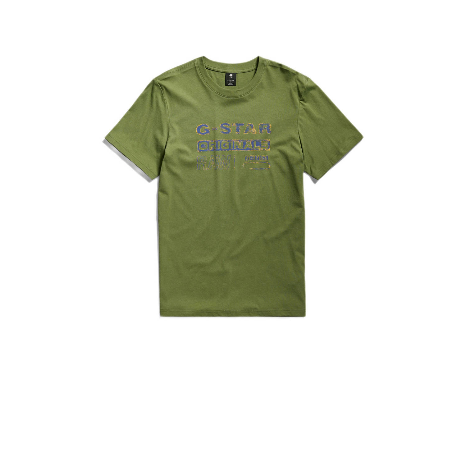 G-Star RAW T-shirt met printopdruk groen