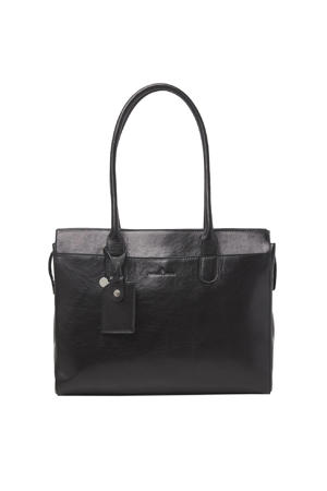  15.6 inch leren laptoptas Gaucho Ellen zwart