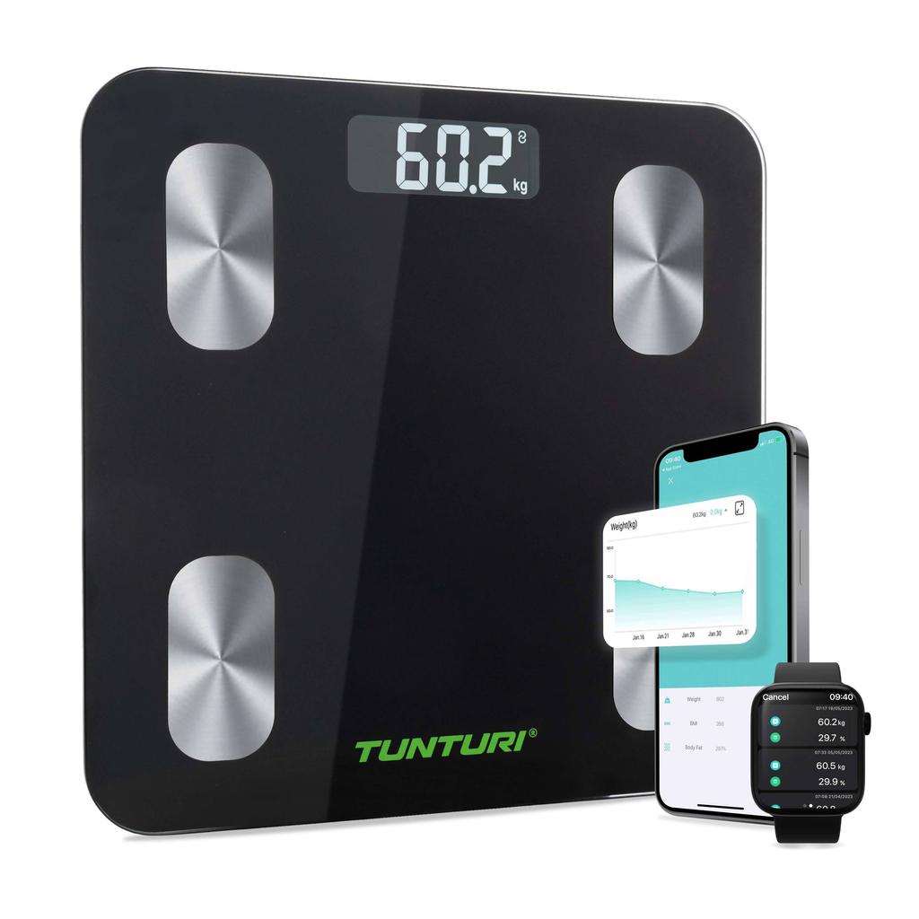 Tunturi weegschaal Smart Scale SC30 zwart