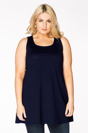a-lijn top Plus Size - blauw
