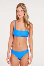 thumbnail: Protest voorgevormde crop bikini PRTHIZZER met ribstructuur blauw