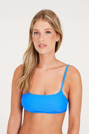 thumbnail: Protest voorgevormde crop bikini PRTHIZZER met ribstructuur blauw