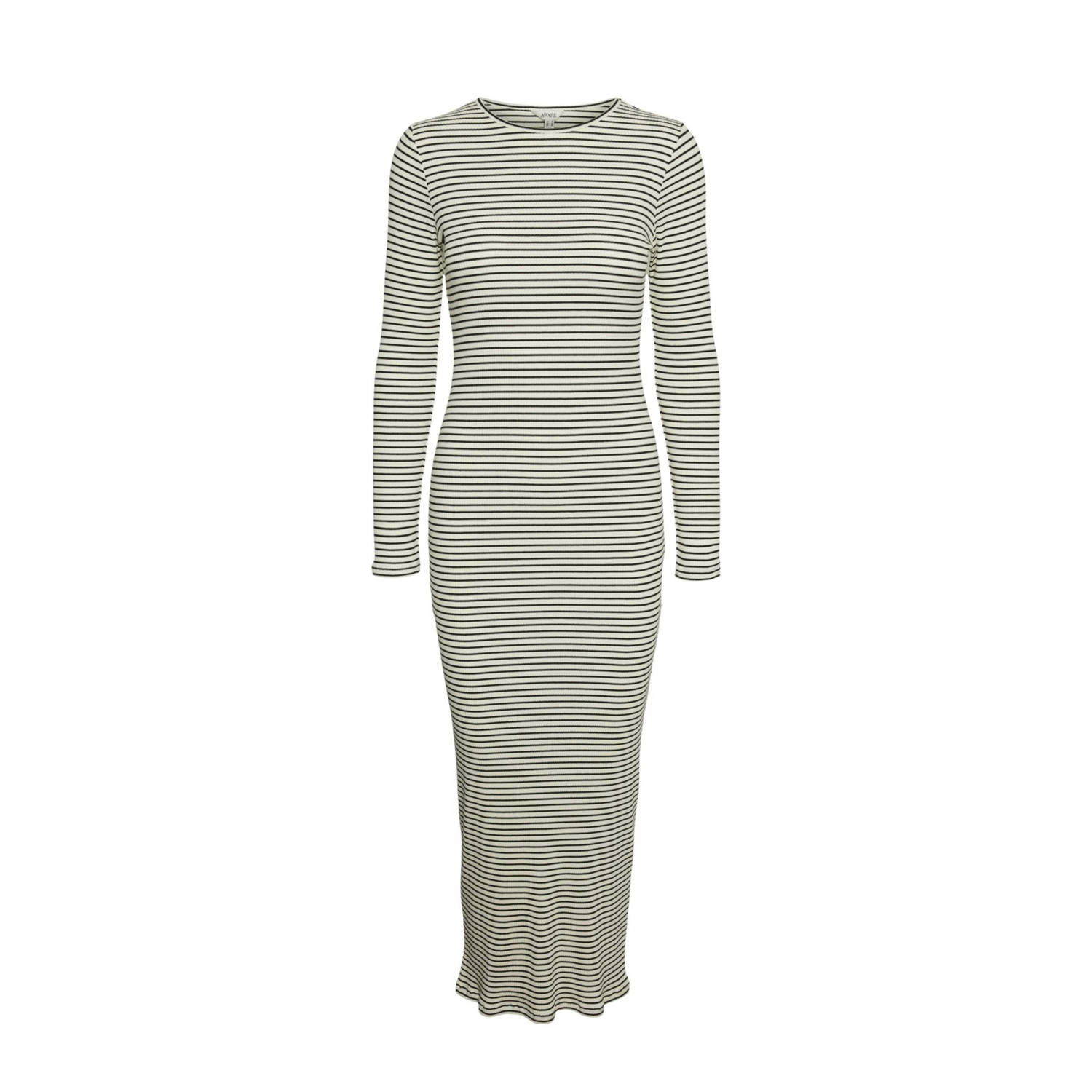 AWARE by VERO MODA gestreepte maxi jurk zwart wit