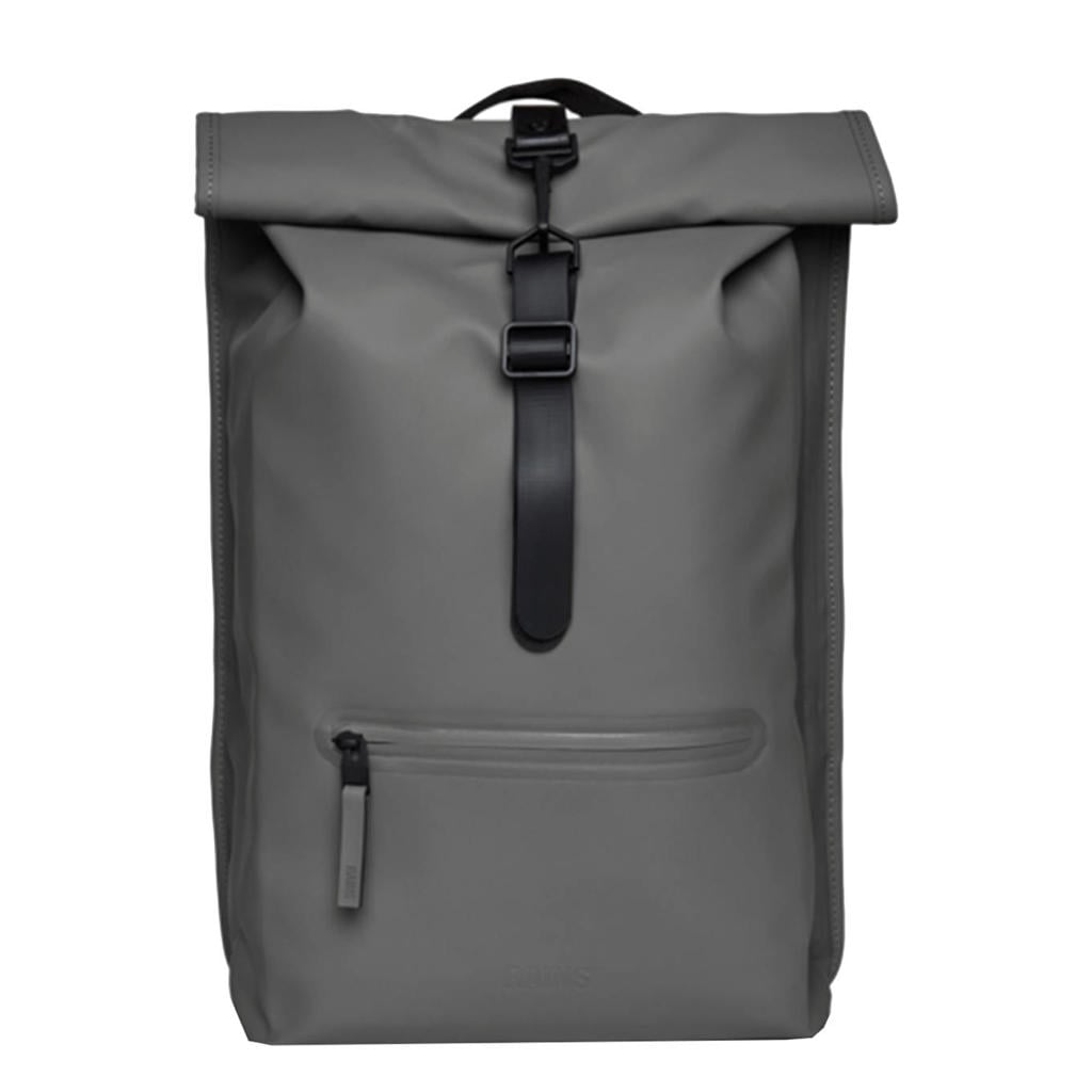 Rains rugzak Rolltop W3 grijs