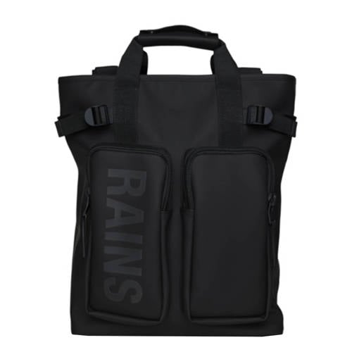 Rains rugzak Tote Backpack W3 zwart afbeelding