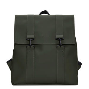 RAINS Rolltop Rugzak, waterdichte rugzak voor mannen en vrouwen, Grijs, Regular