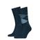 Tommy Hilfiger geruite sokken - donkerblauw (set van 2)