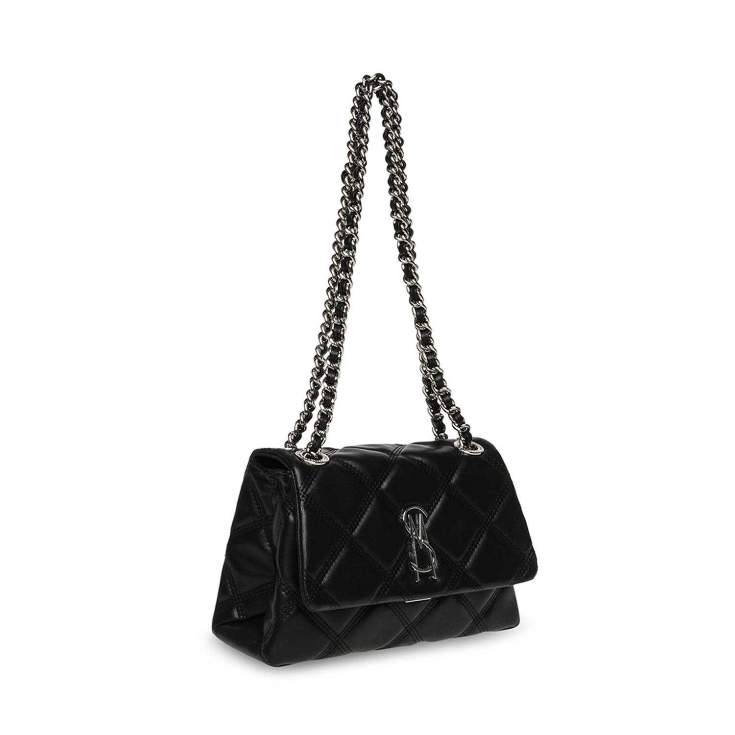 Steve Madden doorgestike crossbody tas BVOLTURI zwart
