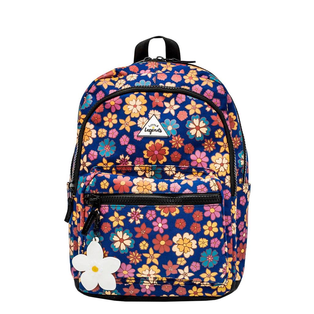 Little Legends rugzak L met bloemenprint multi