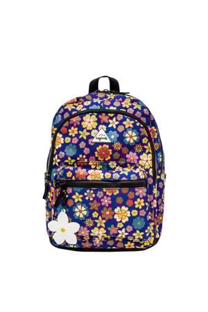 rugzak L met bloemenprint multi