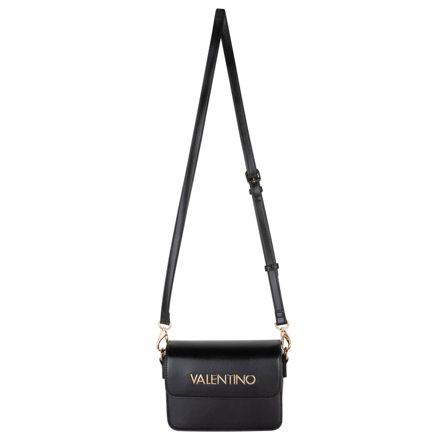 Valentino by Mario Valentino Zwarte Polyethyleen Crossbody Tas Stijlvol Functioneel Black Dames