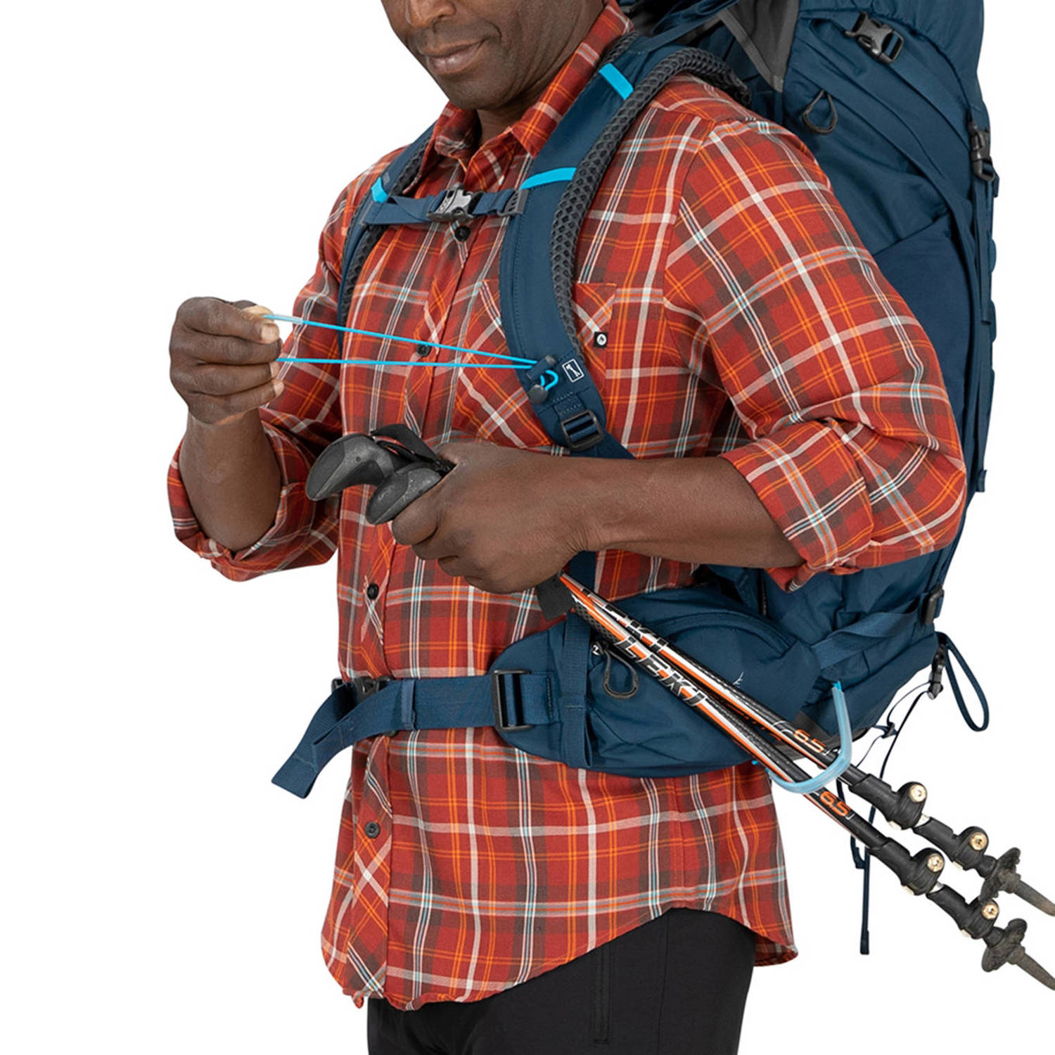 Osprey backpack Kestrel 48L L XL donkerblauw
