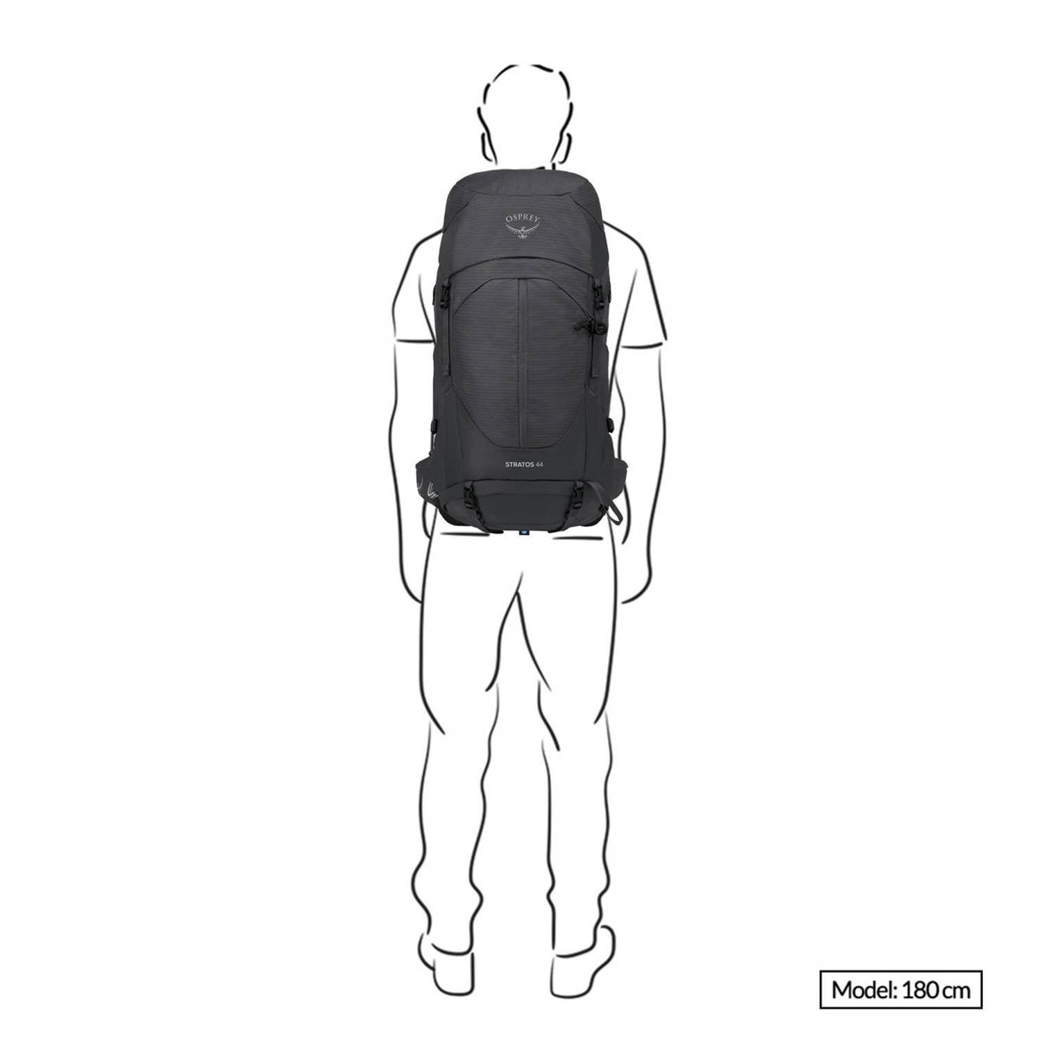 Osprey backpack Stratos 44L grijs