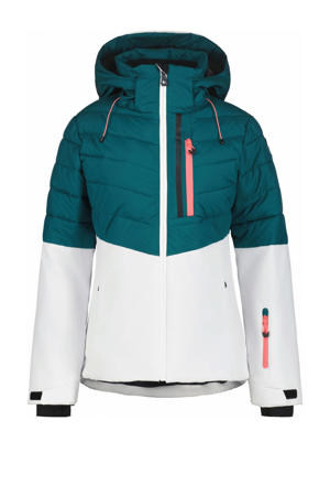 ski-jack Florala groen/wit