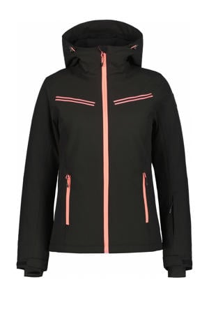 ski-jack Fife zwart/roze