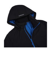 thumbnail: Zwarte heren Icepeak outdoor jas Brimfield van polyester met effen, lange mouwen, capuchon en rits met windvanger
