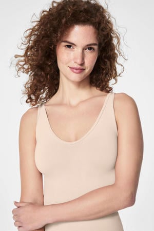 seamless sterk corrigerend hemd beige