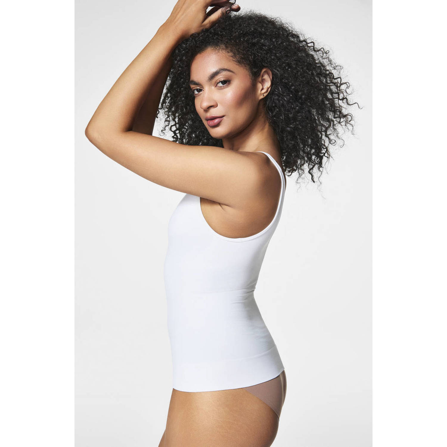 SPANX Everyday Seamless Shaping seamless medium corrigerend hemd wit